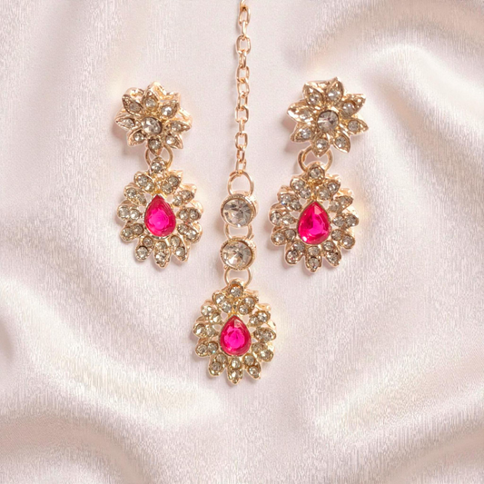 Preenaz Gold-Plated Necklace Set